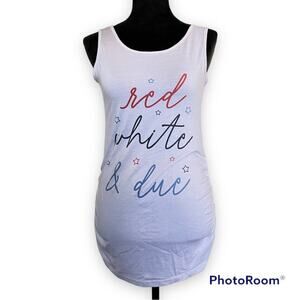 The Belly Bundle | Maternity 4th of July Graphic Tank Top